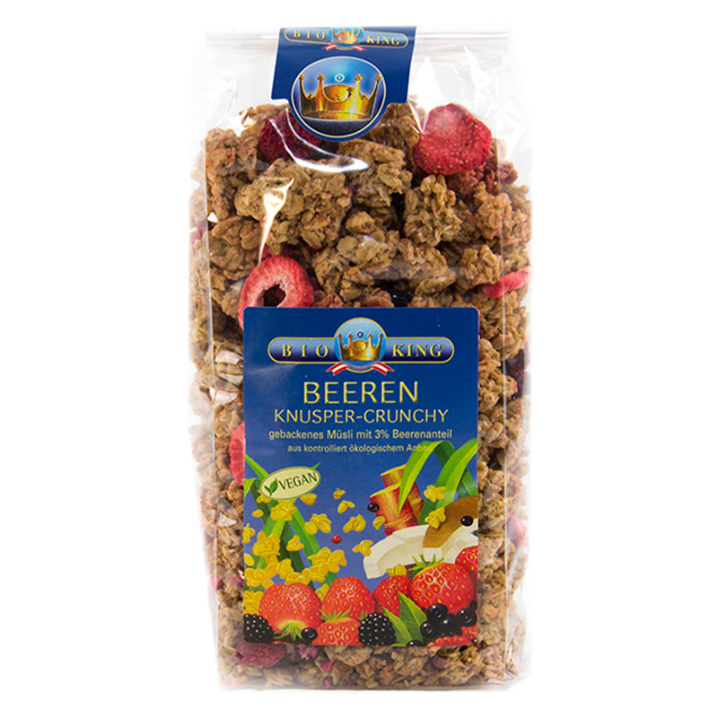 BIOKING Knusper Crunchy Beeren Btl 375 g