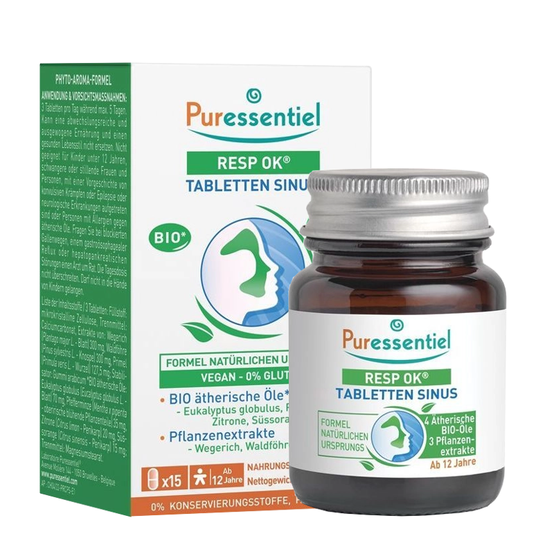 Puressentiel Atemwege Sinus Tabletten 15 Stück Puressentiel Atemwege Sinus Tabletten 15 Stück