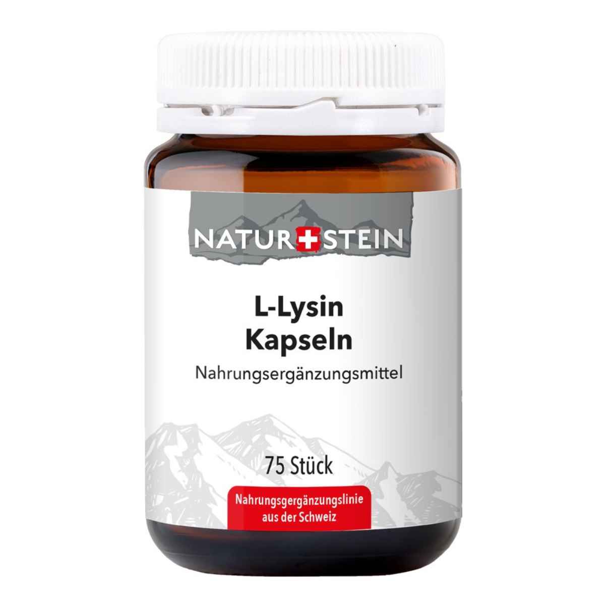 Naturstein L-Lysin Kapseln 75 Stück