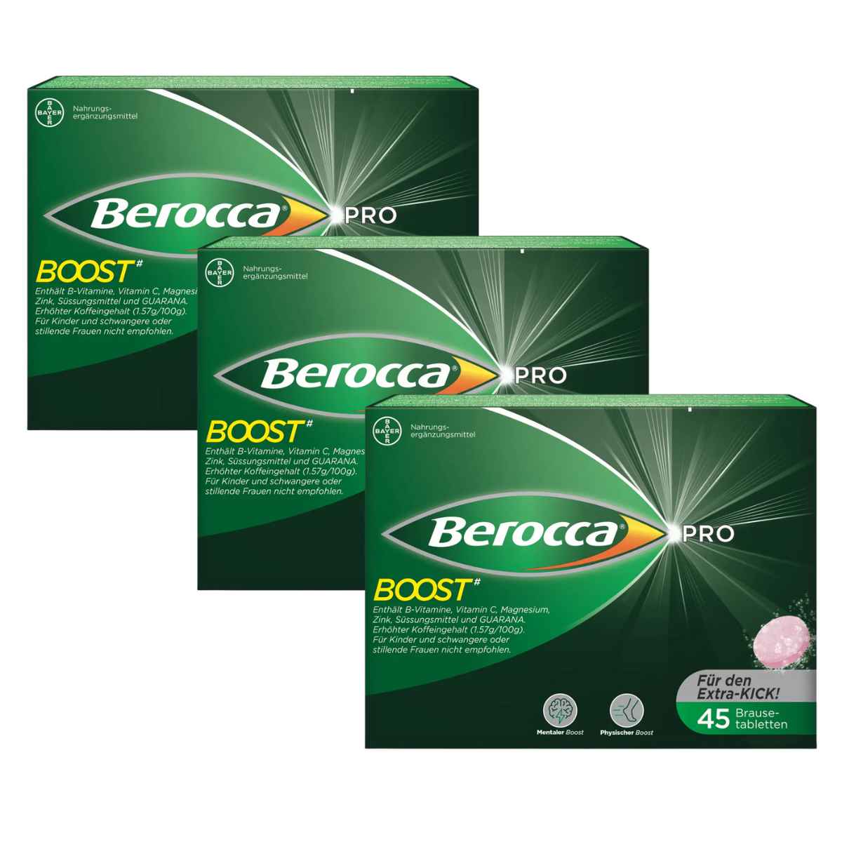 Berocca Pro Boost Brausetabletten 3x 45 Stück