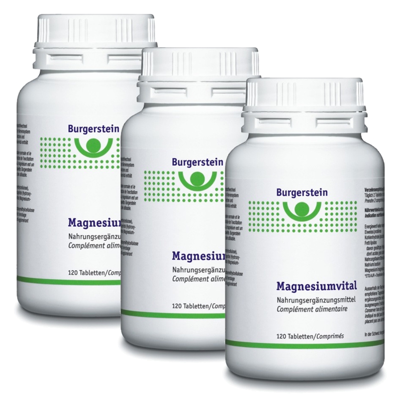 Burgerstein Magnesiumvital Tabletten 3x 120 Stück Burgerstein Magnesiumvital Tabletten 3x 120 Stück