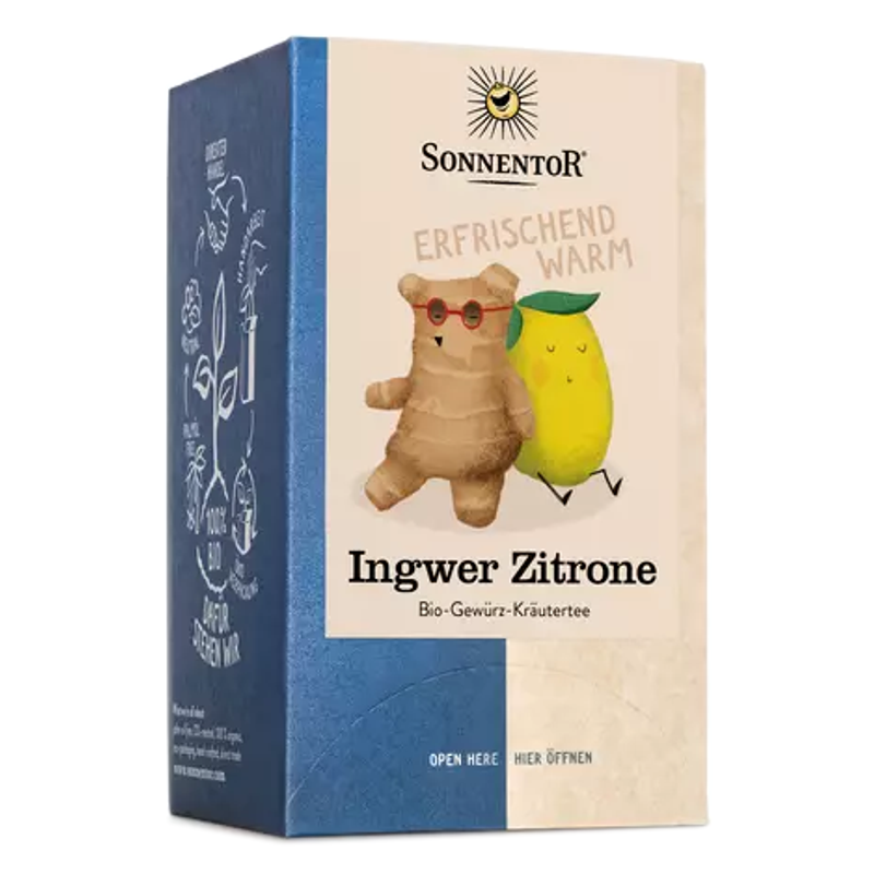 SONNENTOR Ingwer Zitronen Tee einzeln 18 Beutel SONNENTOR Ingwer Zitronen Tee einzeln 18 Beutel