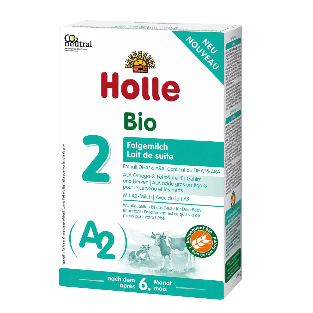 Holle A2 Bio-Folgemilch 2 400 g Holle A2 Bio-Folgemilch 2 400 g