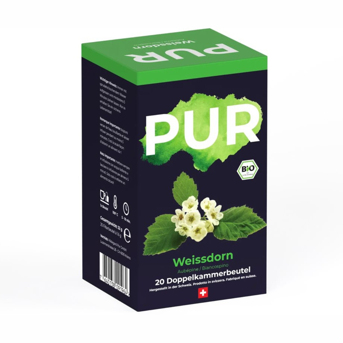 PUR Weissdorn Tee Beutel 20 Stück