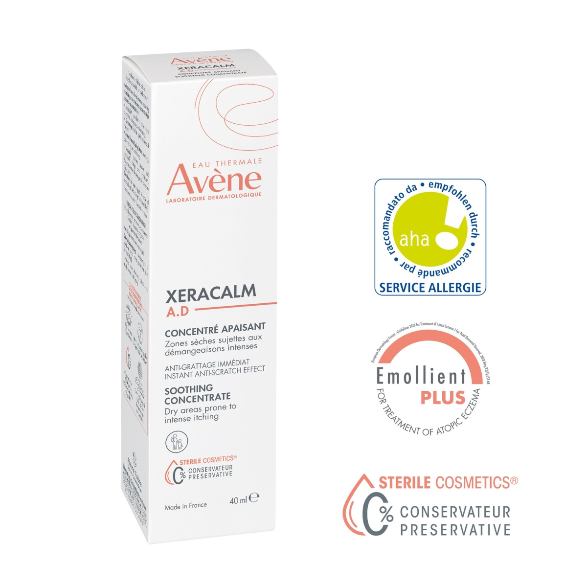 avene-xeracalm-beruhigendes-konzentrat-50-ml-verpackung Avene XeraCalm A.D beruhigendes Konzentrat in steriler Tube 50 ml
