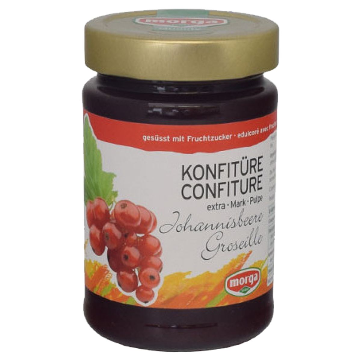 Morga Konfitüre Johannisbeermark Fruchtzucker 350 g