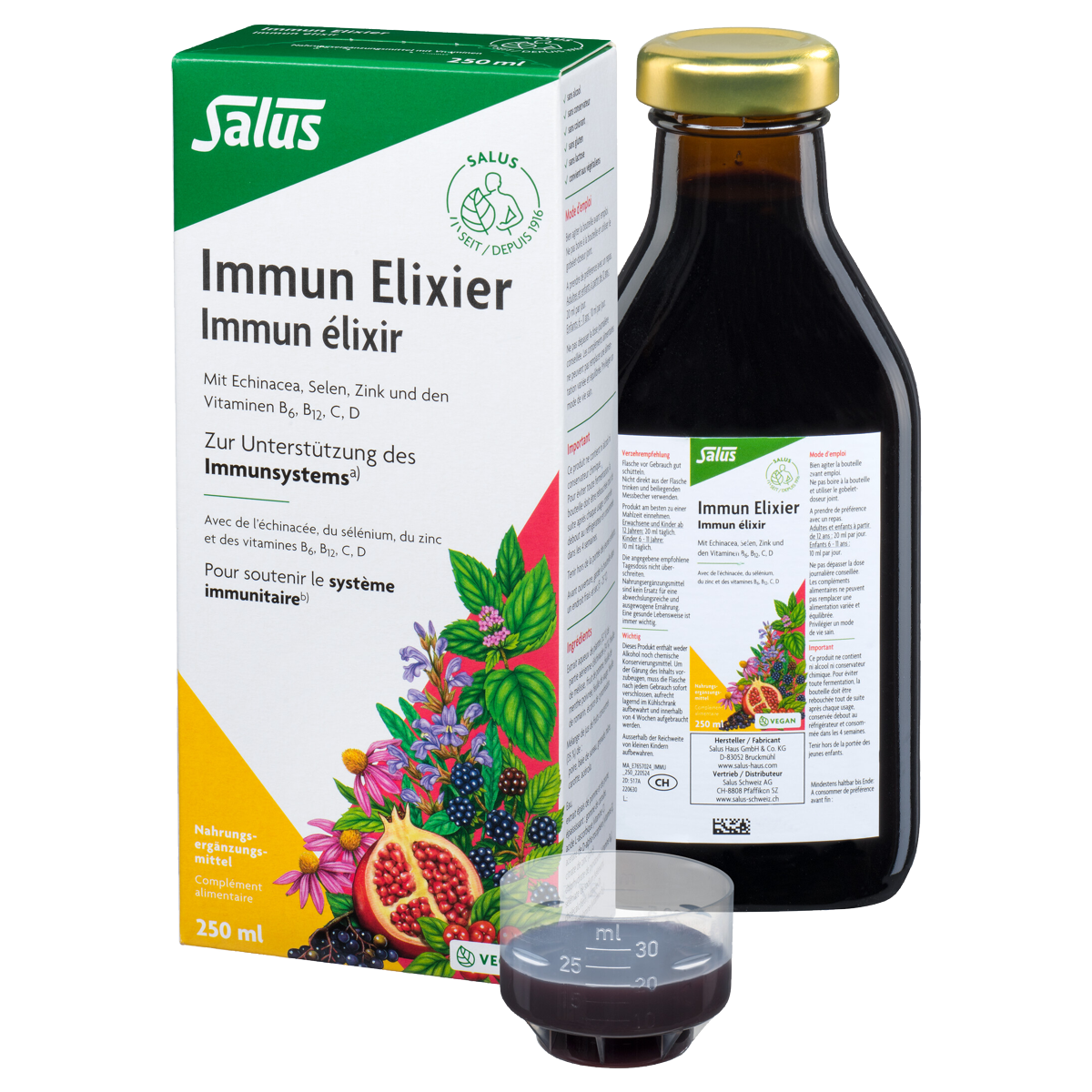 Salus Immun Elixier mit Echinacea, Selen, Zink und Vitamine