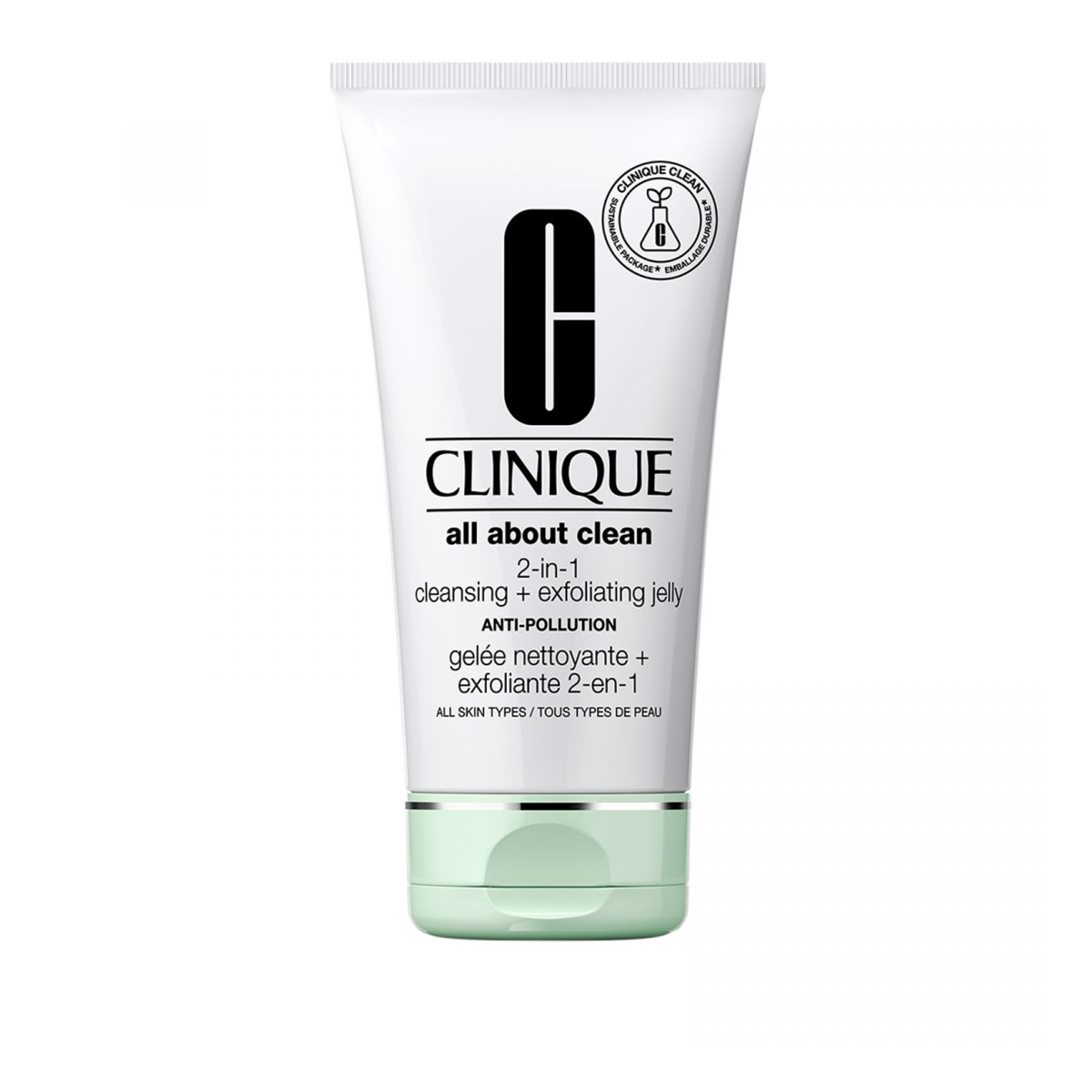 Clinique All About Clean 2-in-1 Cleanser + Exfoliating Jelly Anti-Pollution 150 ml