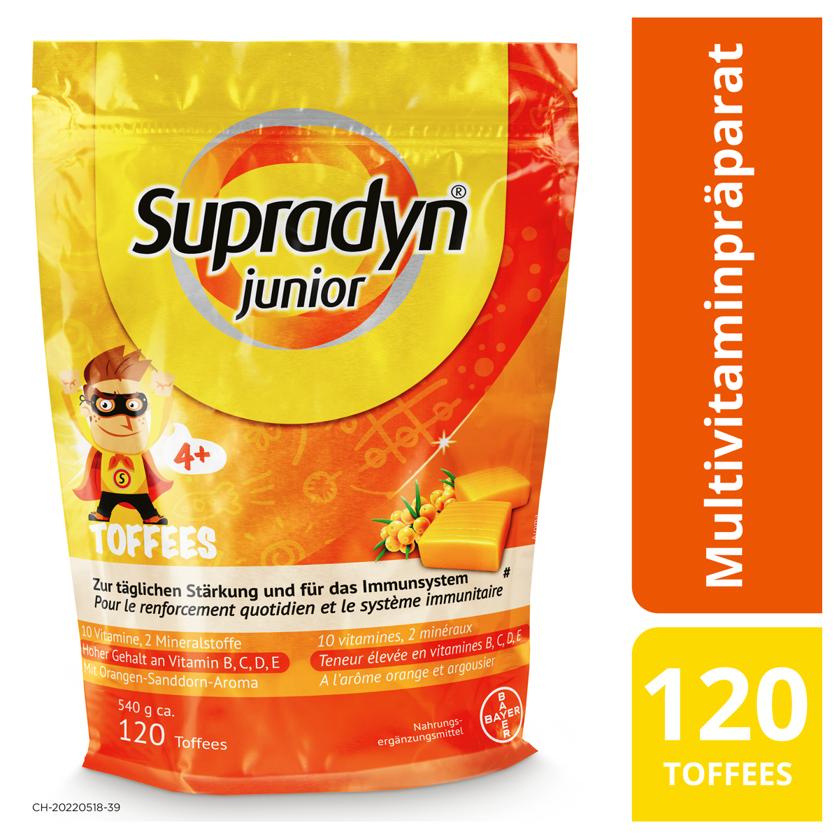 Supradyn junior Immuno Toffees Beutel 3x 120 Stück Supradyn junior Immuno Toffees Beutel 3x 120 Stück
