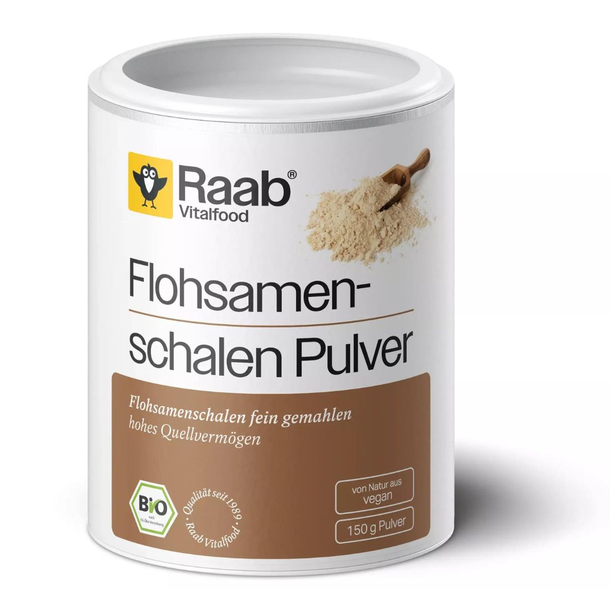 Raab Flohsamenschalen Pulver Bio Dose 150 g Raab Flohsamenschalen Pulver Bio Dose 150 g