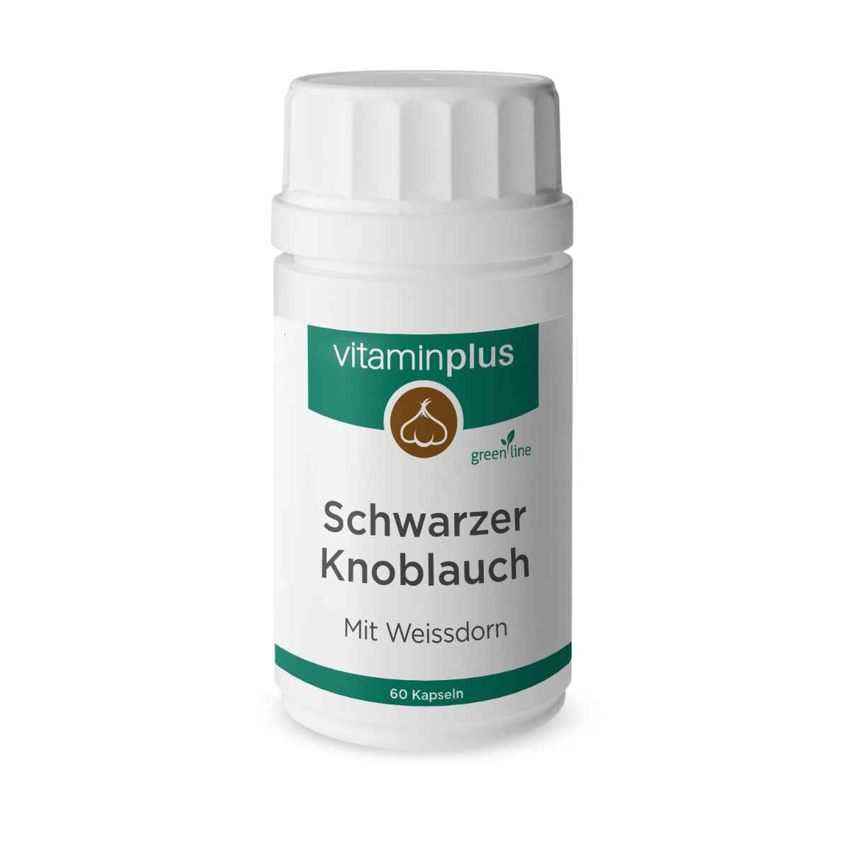 Vitaminplus Schwarzer Knoblauch & Weissdorn Kapseln 60 Stück