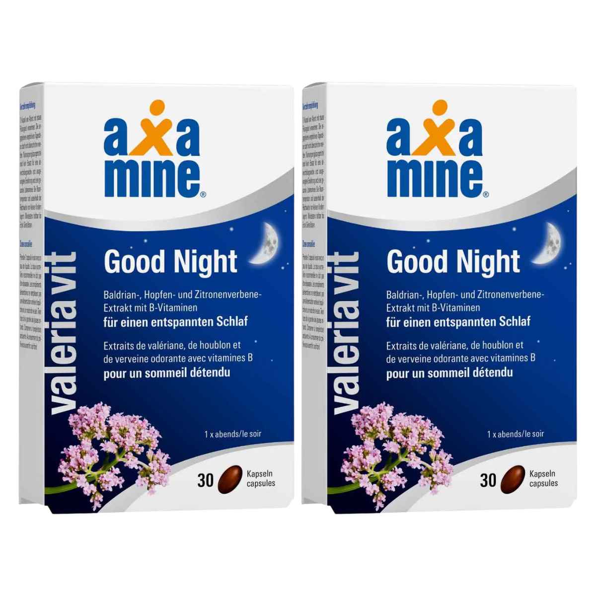 Axamine valeriaVit Good Night Kapseln 2x 30 Stück