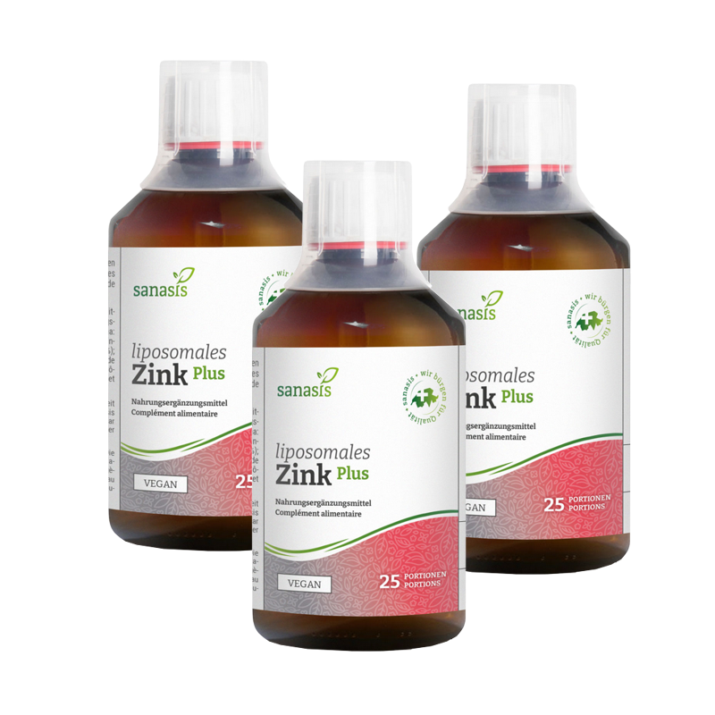 Sanasis Zink Plus liposomal 3 x 250 ml