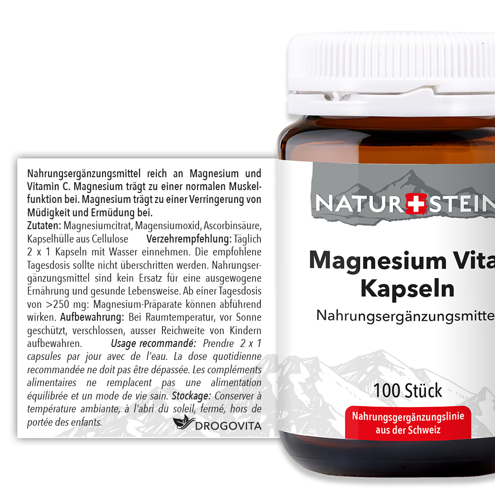 NATURSTEIN Magnesium Vital Kapseln 100 Stück