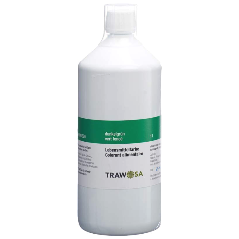 TRAWOSA Lebensmittelfarbstoff dunkelgrün 1000 ml TRAWOSA Lebensmittelfarbstoff dunkelgrün 1000 ml