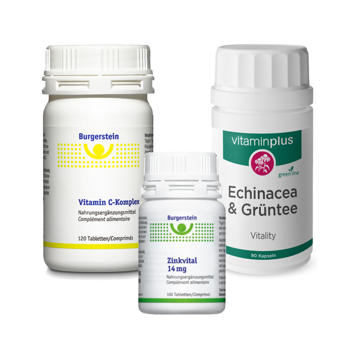 Burgerstein Immun-Trio Vitamin-C, Zink und Echinacea