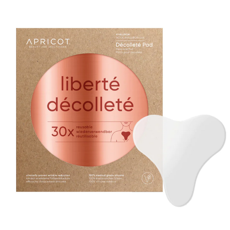 Apricot wiederverwendbares Anti-Falten-Decolleté-Pad Hyaluron