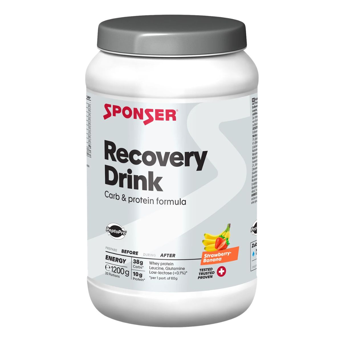 Sponser Recovery Drink Strawberry-Banana 1200 g