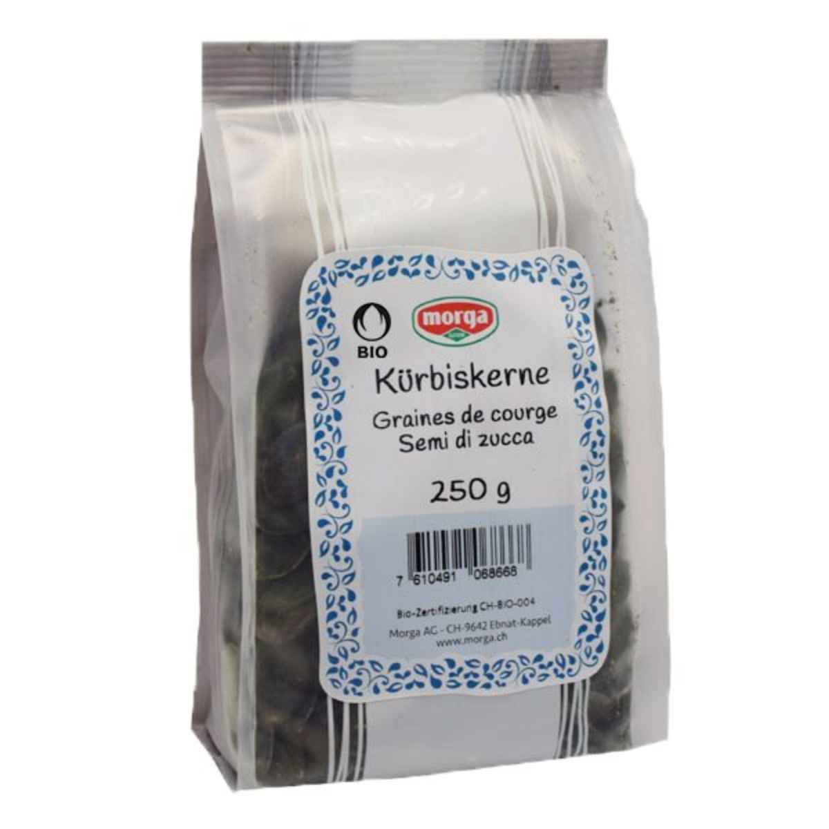 Morga Kürbiskerne Bio Knospe Beutel 250 g