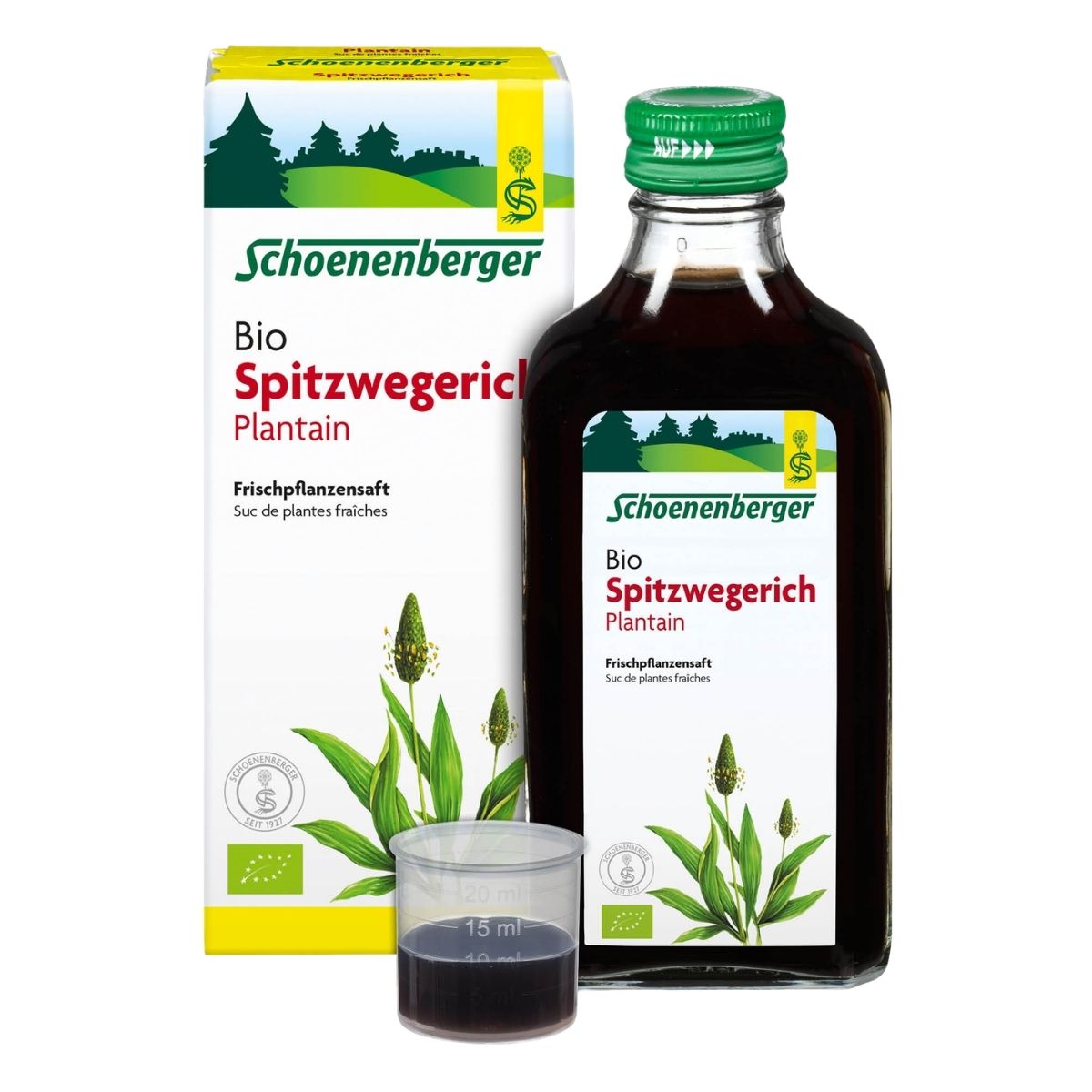 Schoenenberger Jus de plantain frais bio 200 ml