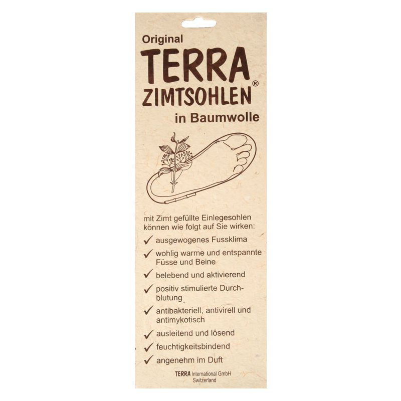 TERRA Zimtsohlen Baumwolle Damen 1 Paar TERRA Zimtsohlen Baumwolle Damen 1 Paar