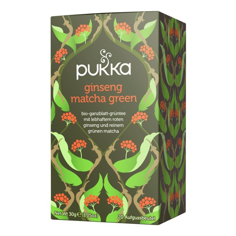 PUKKA Ginseng Matcha Green Tee Bio 20 Beutel