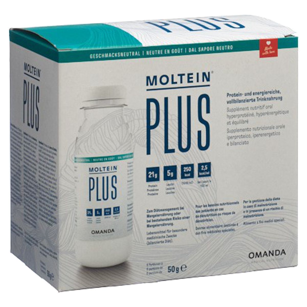 Moltein Plus 2.5 Neutral 6 Flaschen 50 g