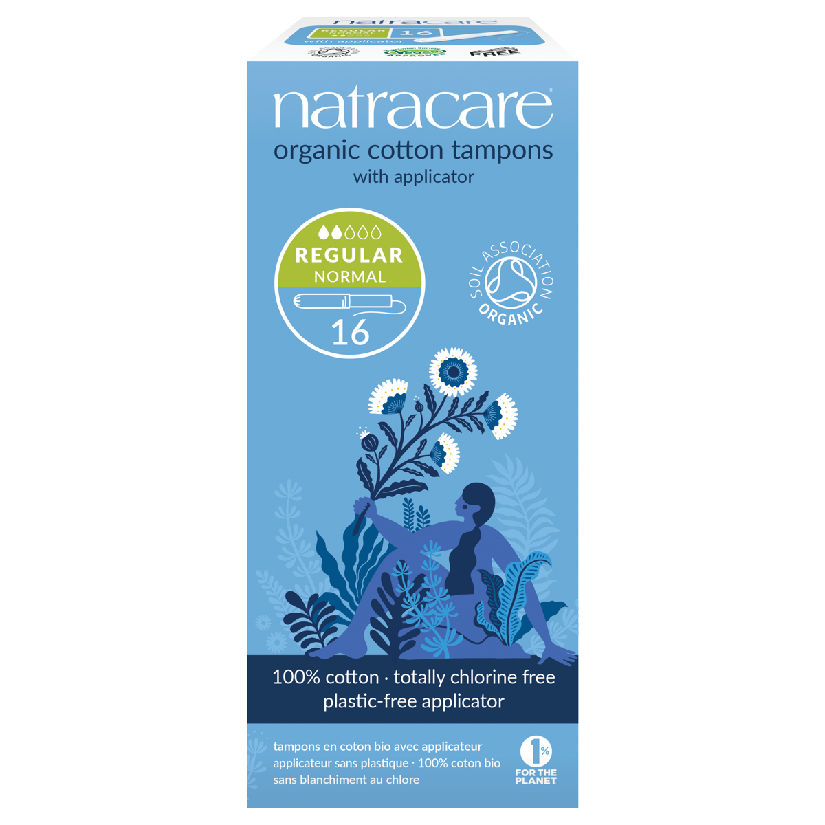 Natracare Tampons mit Applikator regular 16 Stück Natracare Tampons mit Applikator regular 16 Stück