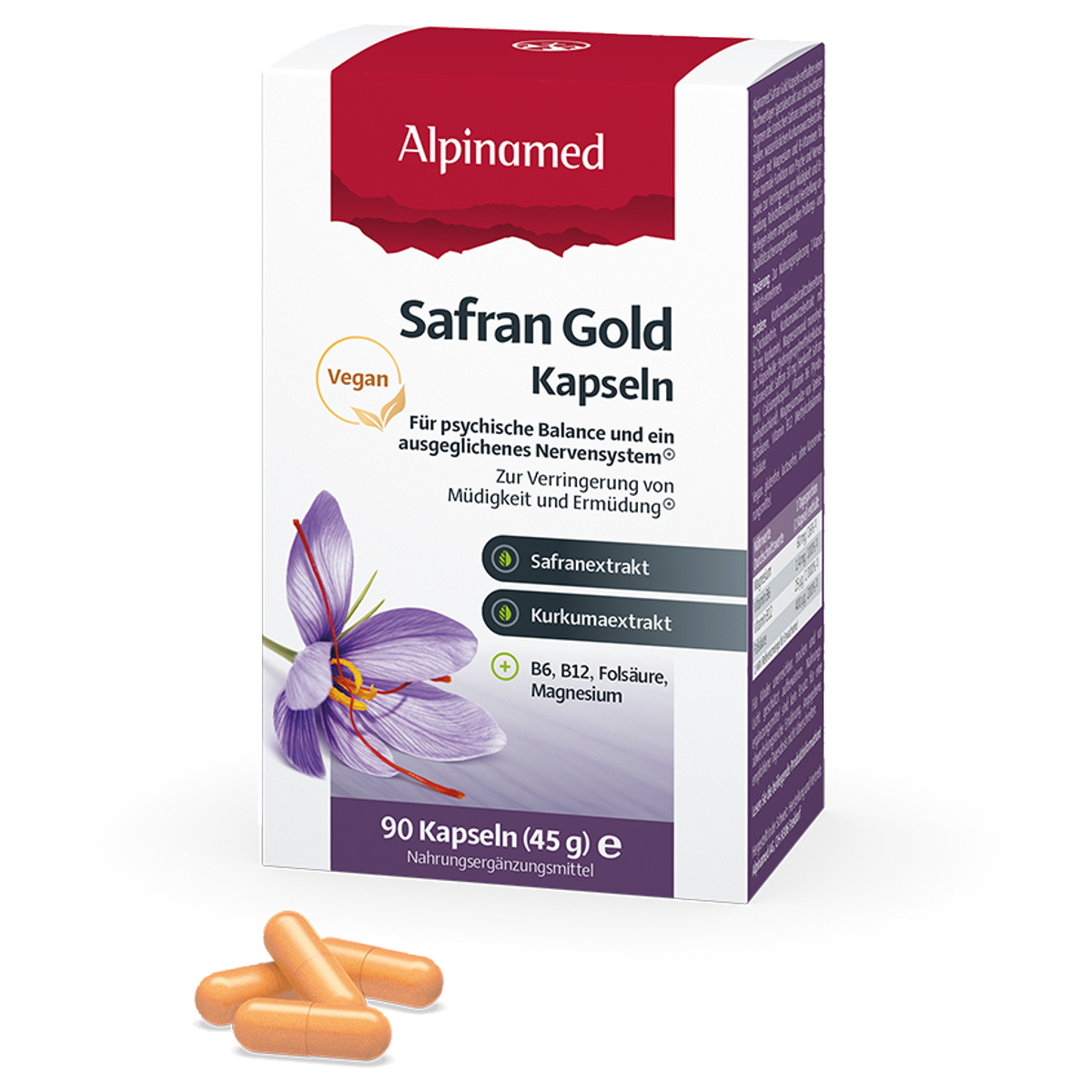 Alpinamed Safran Gold Kapseln 90 Stück Alpinamed Safran Gold Kapseln 90 Stück