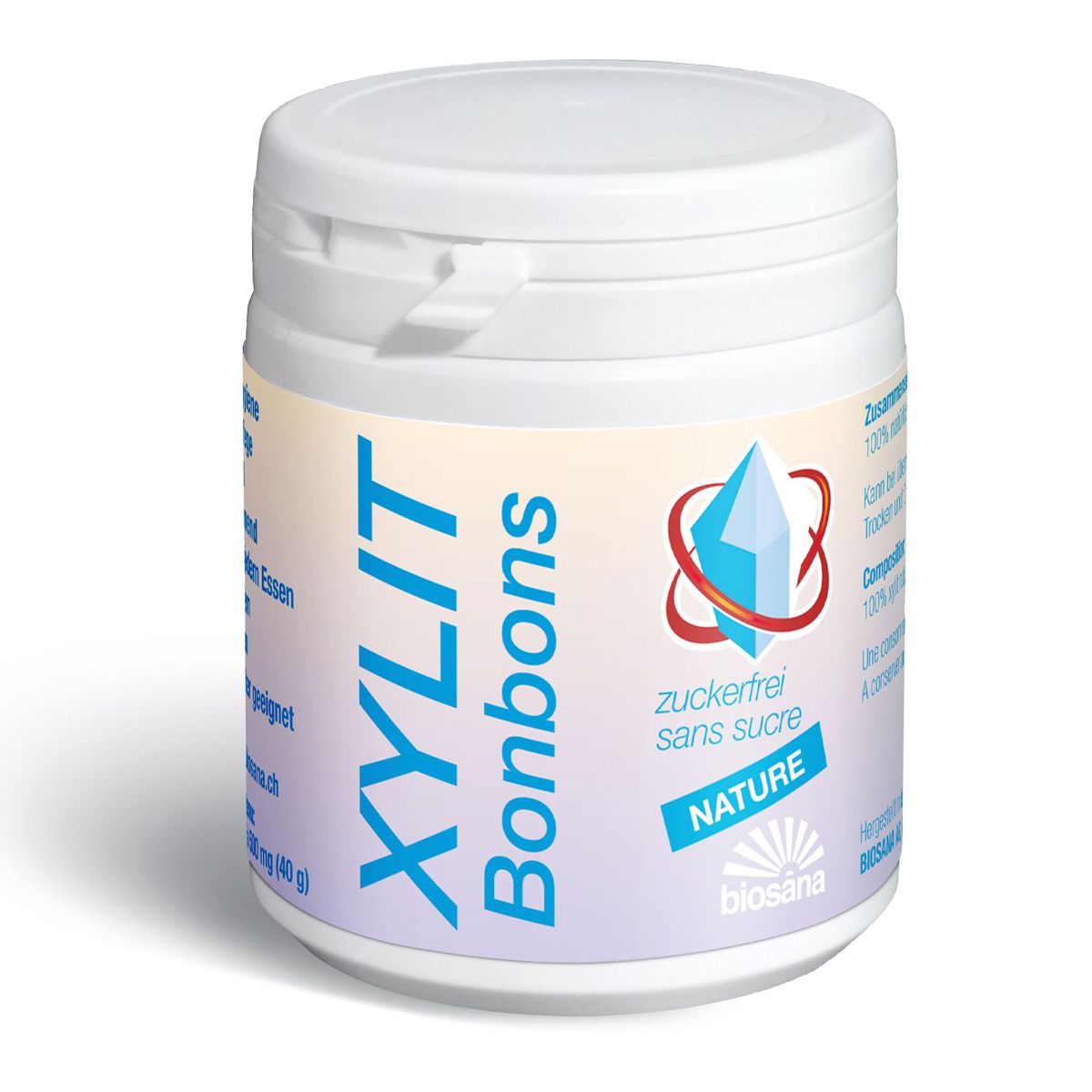 Biosana Xylit Bonbons Nature 80 Stück