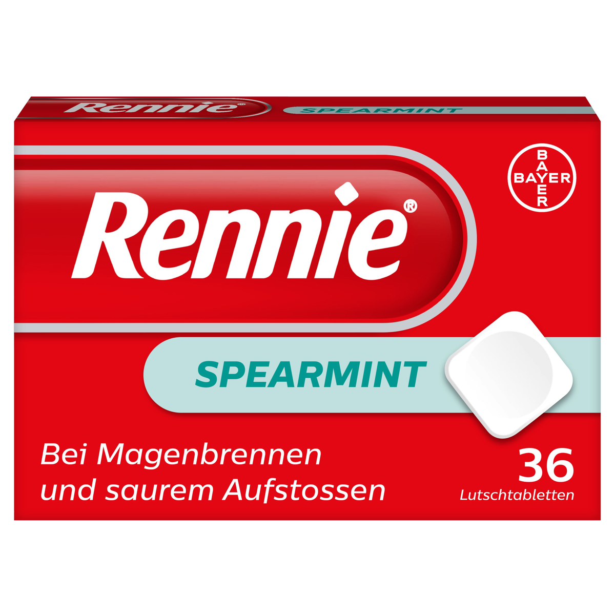 Rennie Spearmint Lutschtabletten 36 Stück Rennie Spearmint Lutschtabletten 36 Stück