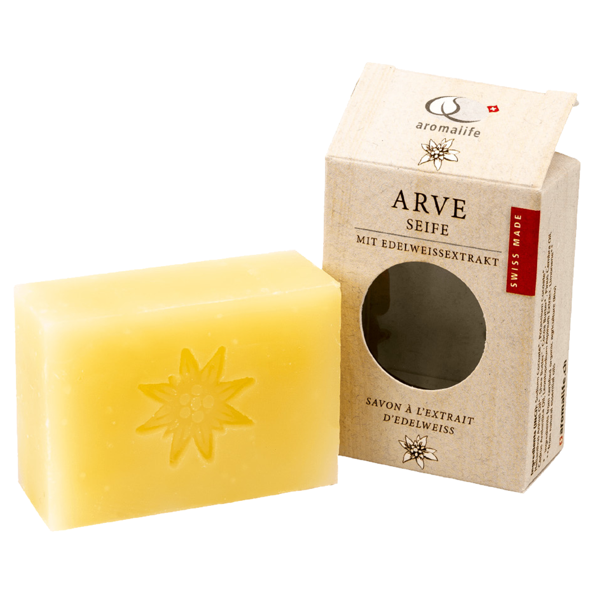 Aromalife Arve Seife mit Edelweissextrakt 90 g Aromalife Arve Seife mit Edelweissextrakt 90 g