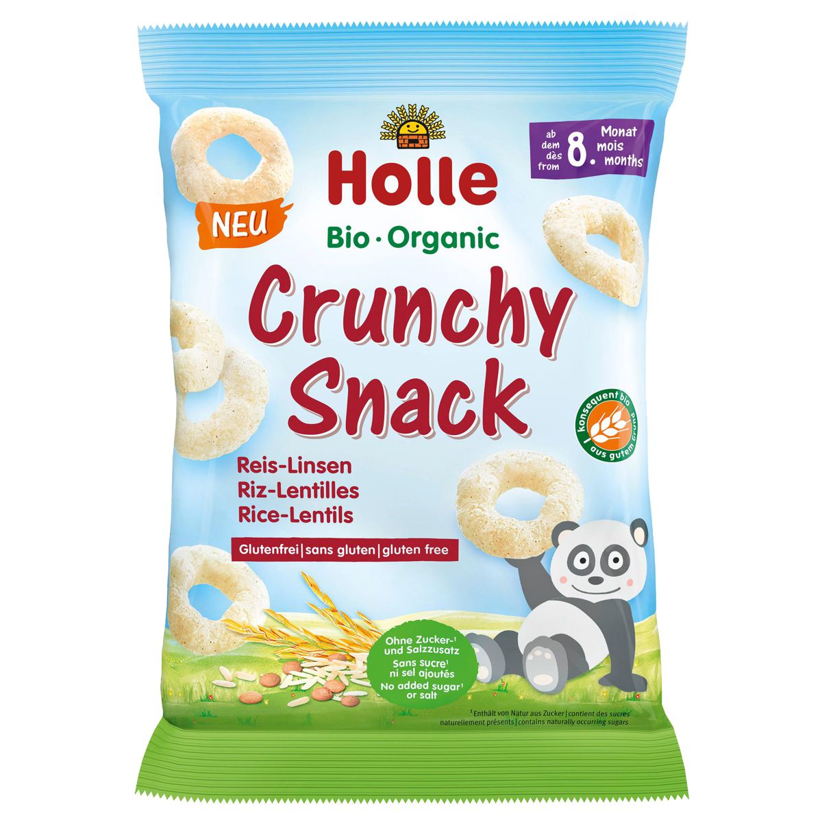 Holle Bio-Crunchy Snack Reis Linsen 25 g Holle Bio-Crunchy Snack Reis Linsen 25 g