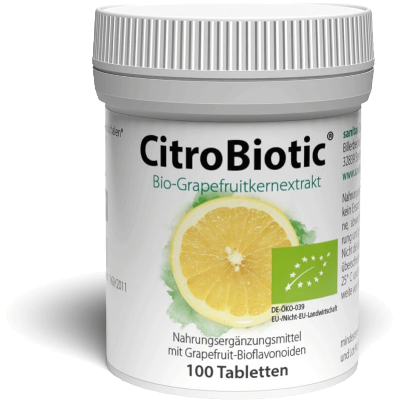 Citrobiotic Grapefruitkern Tabletten Bio 100 Stück
