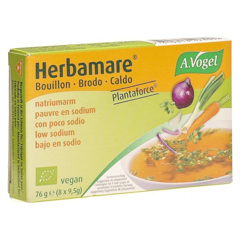 A.Vogel Herbamare Bouillon Bio salzarm Würfel 8x 9.5 g A.Vogel Herbamare Bouillon Bio salzarm Würfel 8x 9.5 g
