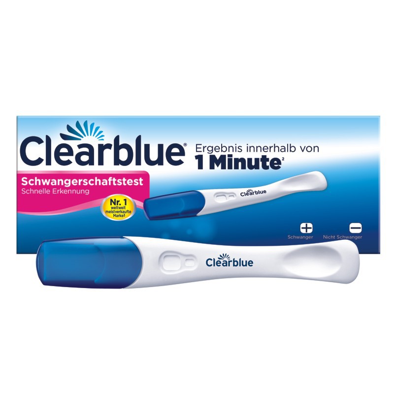 CLEARBLUE Schwangerschaftstest Schnell 2 Stück CLEARBLUE Schwangerschaftstest Schnell 2 Stück