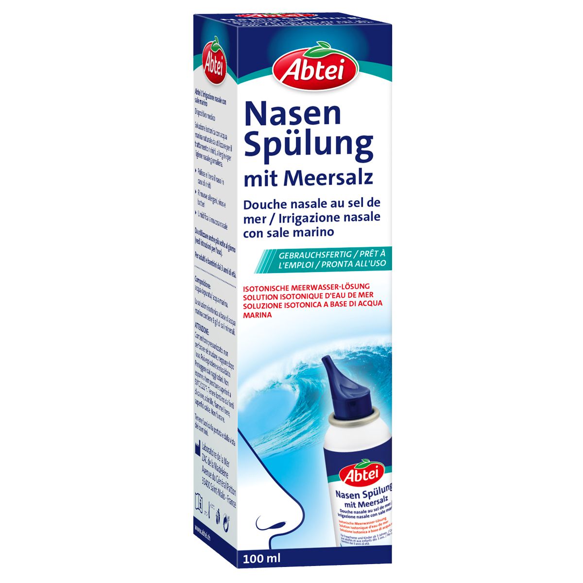 Abtei Nasenspülung mit Meersalz Isotonic 100 ml Abtei Nasenspülung mit Meersalz Isotonic 100 ml