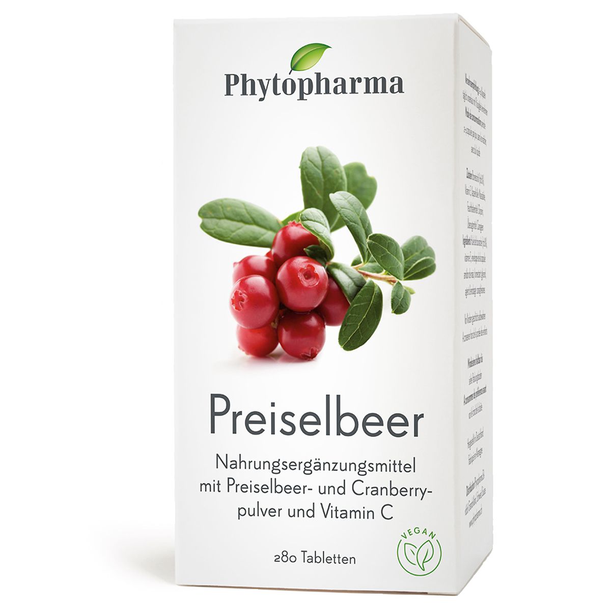 Phytopharma Preiselbeer Tabletten 280 Stück Phytopharma Preiselbeer Tabletten 280 Stück