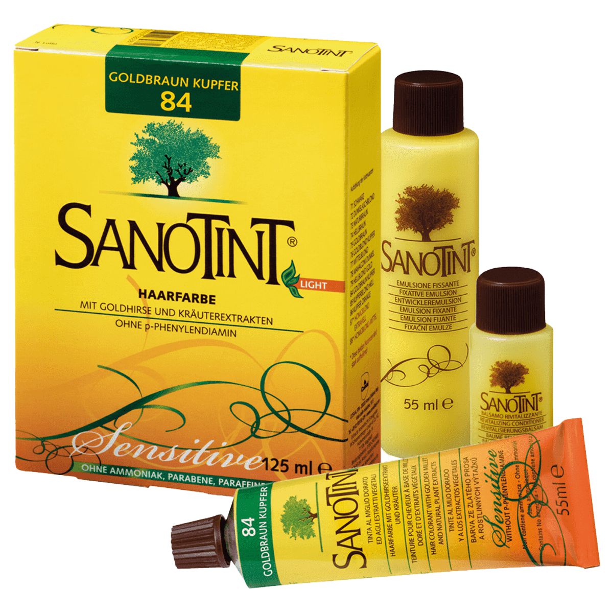 Sanotint Sensitive Haarfarbe 84 goldbraun kupfer
