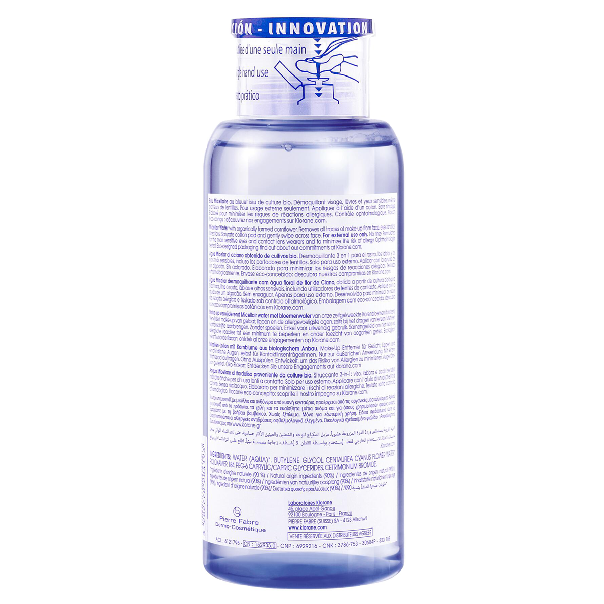 Klorane Bleuet Mizellen-Lotion Gesicht Auge 400 ml Klorane Bleuet Mizellen-Lotion Gesicht Auge 400 ml