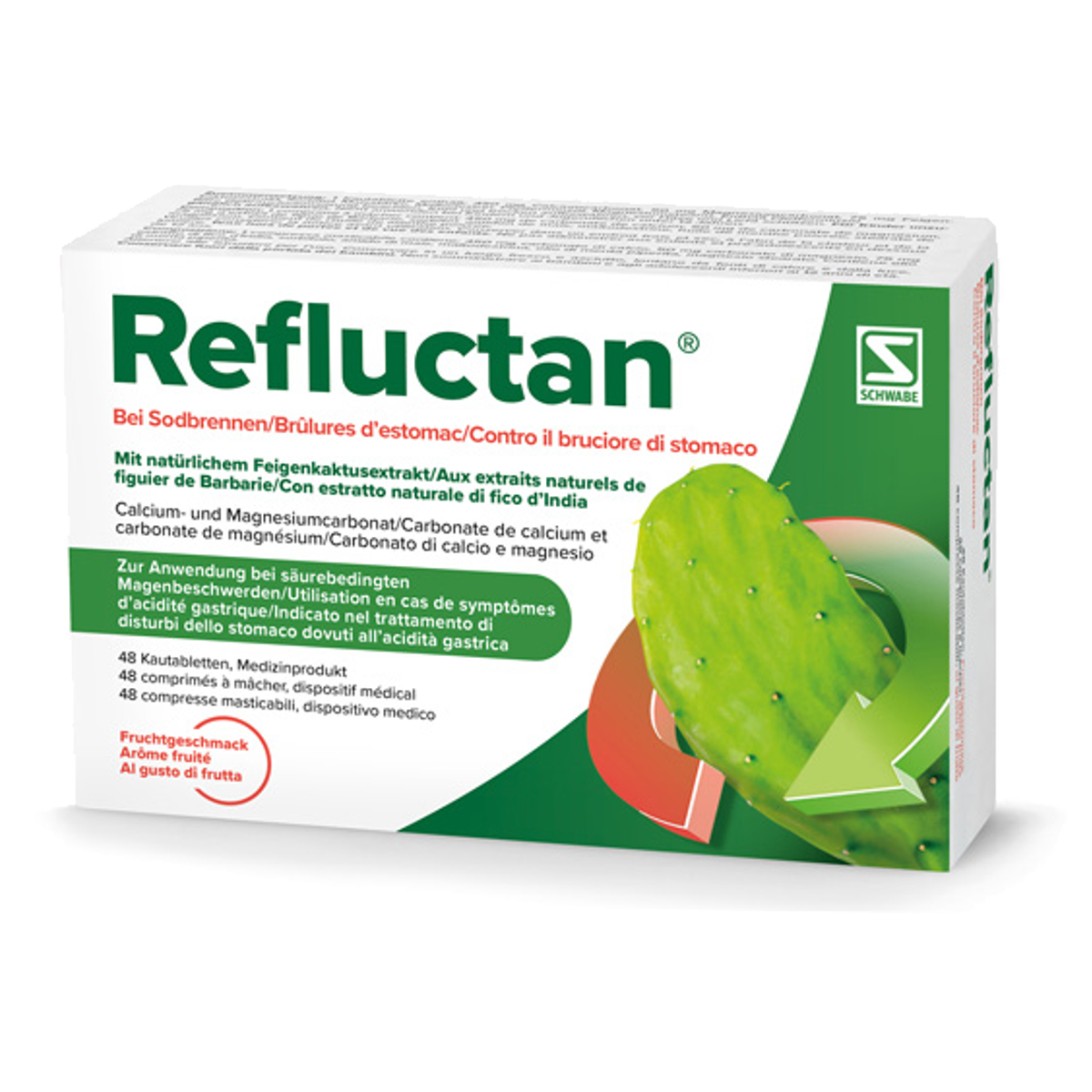Refluctan Kautabletten Frucht Blister 48 Stück Refluctan Kautabletten Frucht Blister 48 Stück