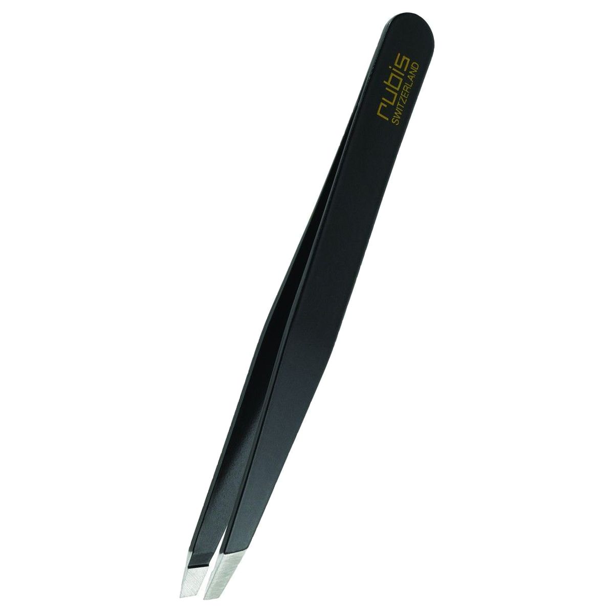 Rubis Pinzette schräg schwarz Inox
