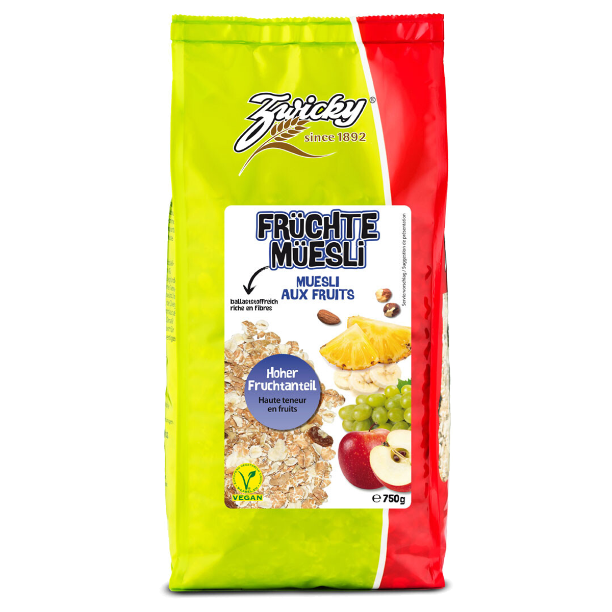 Zwicky Früchtemüesli 750 g Zwicky Früchtemüesli 750 g