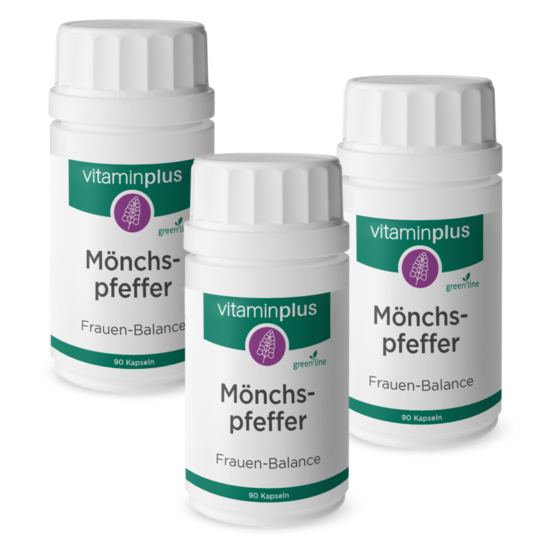 Vitaminplus Mönchspfeffer Kapseln 3x 90 Stück Vitaminplus Mönchspfeffer Kapseln 3x 90 Stück