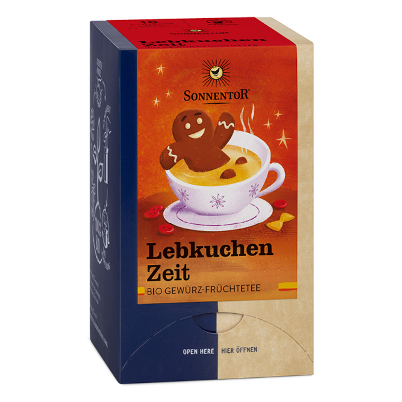 SONNENTOR Lebkuchen Zeit Tee Beutel 18 Stück SONNENTOR Lebkuchen Zeit Tee Beutel 18 Stück