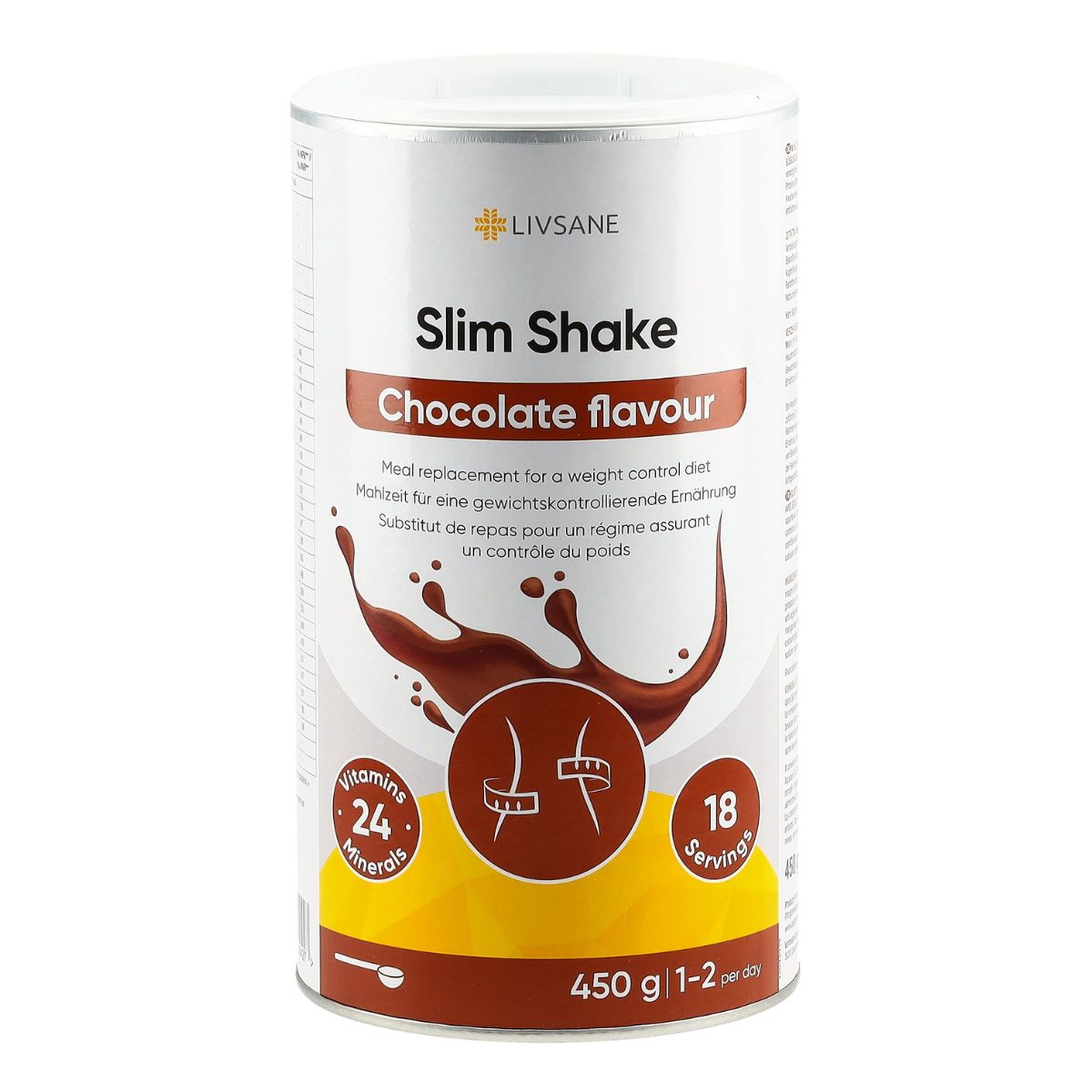 LIVSANE Slim Shake Schoko Geschmack 450 g