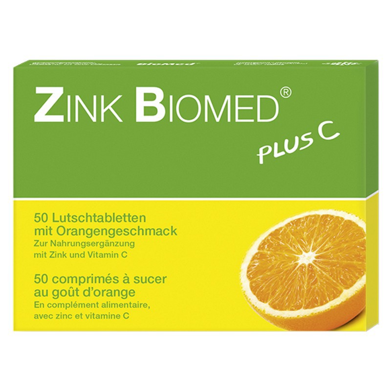 Zink Biomed plus C Lutschtabletten mit Orangenaroma 50 Stück Zink Biomed plus C Lutschtabletten mit Orangenaroma 50 Stück