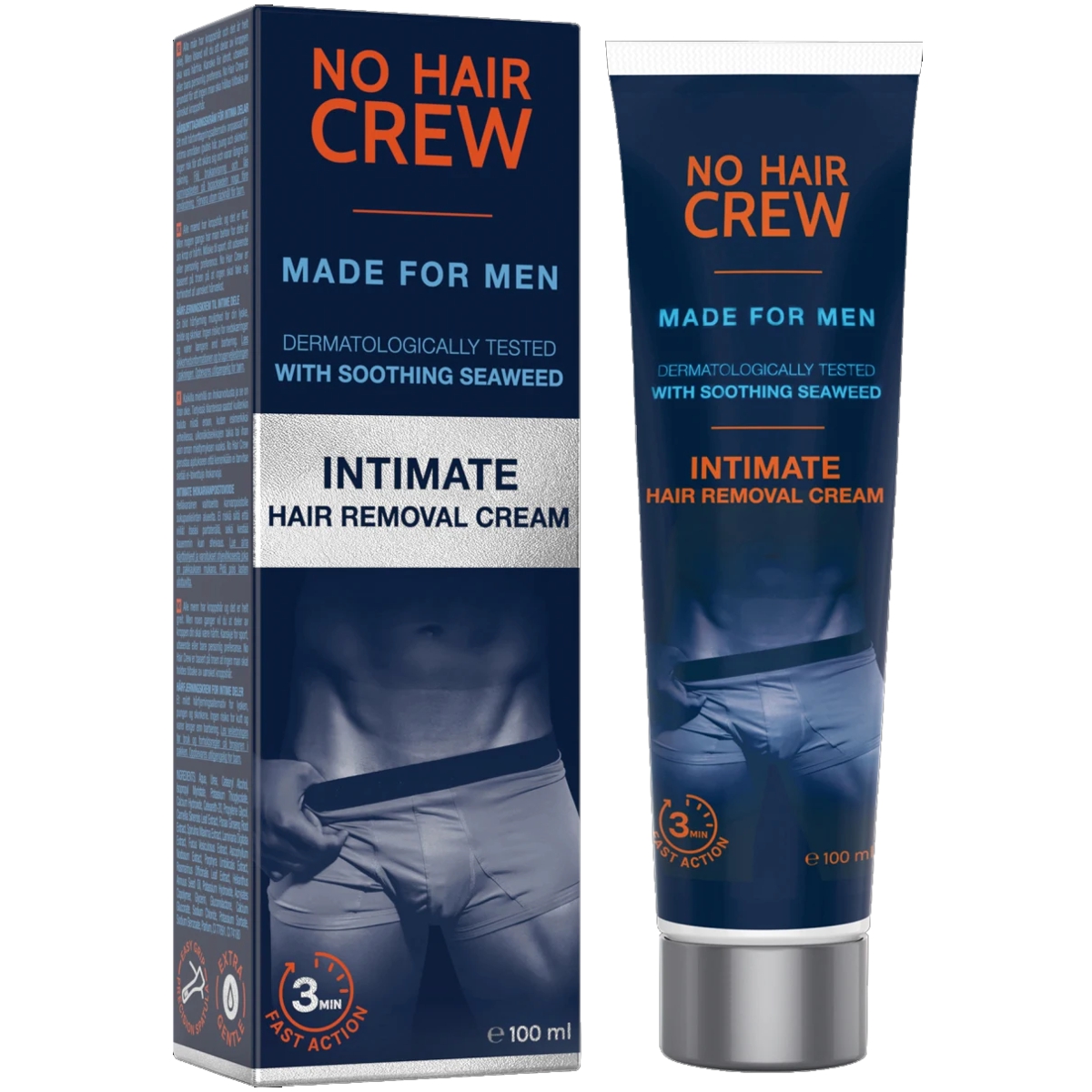 NO HAIR CREW Enthaarungscreme Intim Männer 100 ml NO HAIR CREW Enthaarungscreme Intim Männer 100 ml