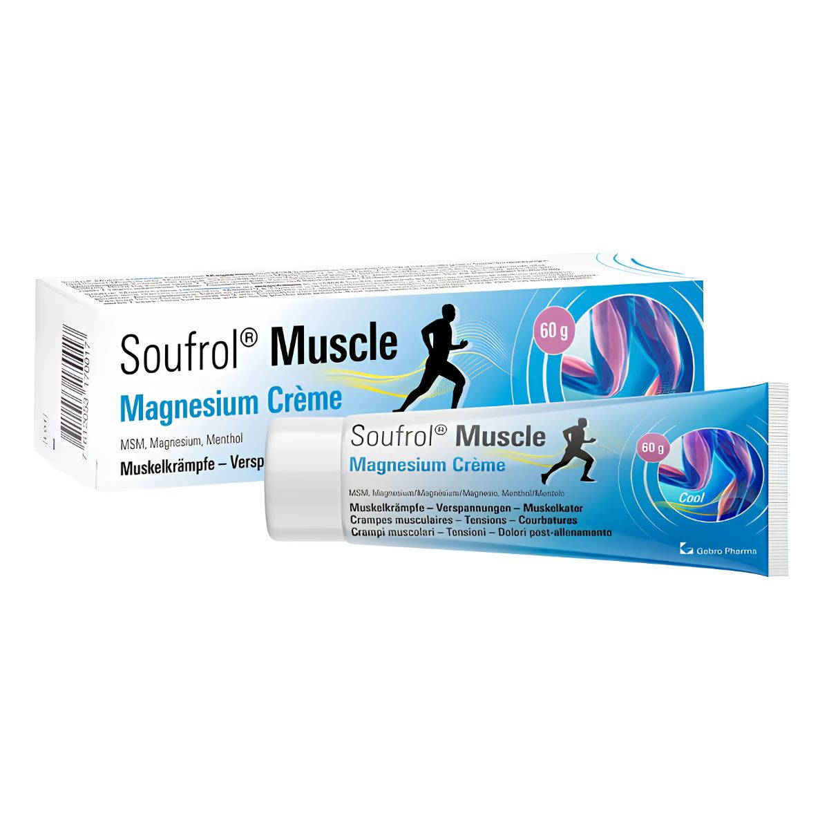 Soufrol Muscle Magnesium Creme Cool Tube 60 g