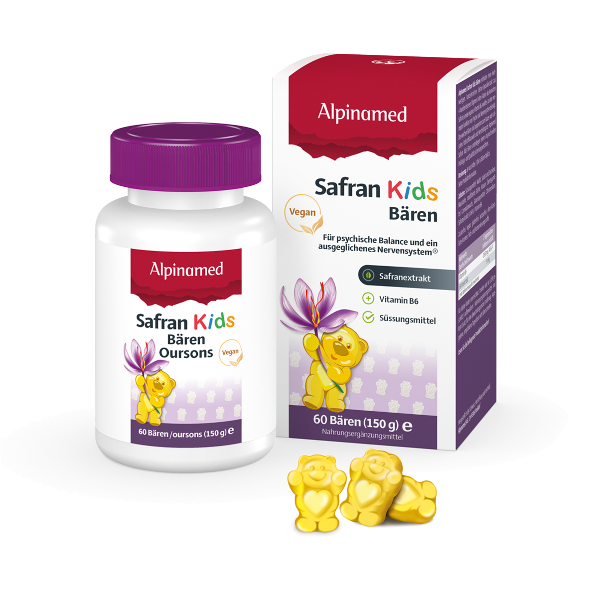 Alpinamed Safran Kids Bären Dose 60 Stück Alpinamed Safran Kids Bären Dose 60 Stück